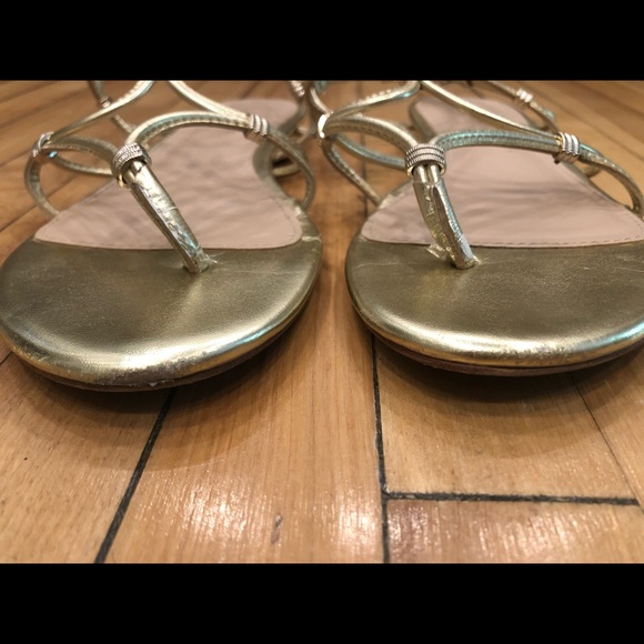 Aldo gold gladiator sandals 8/39 - Picture 5 of 5